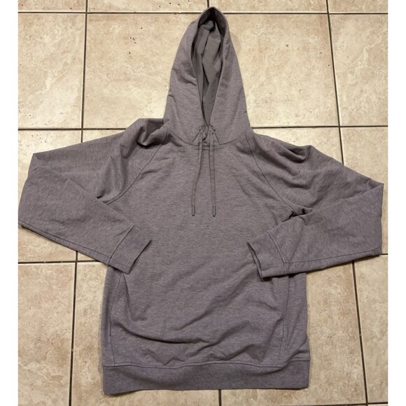Lululemon Hoodie Mens M City Sweat Pullover Sweater Heathered Gray M3ATLS Active - Picture 1 of 5